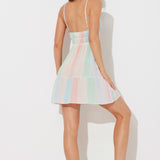 Morocco Stripe V-Neck Promo Dress