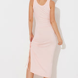 Soft Coral Knit Maxi Dress