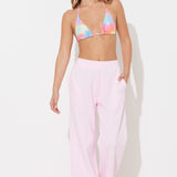 Paradise Pink Surf Wash Wide Leg Pant