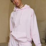 Hibiscus Pink Garment Dye Hoodie