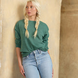 Hunter Green Heather Fleece Crewneck