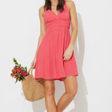 Cherry V-Neck Promo Dress