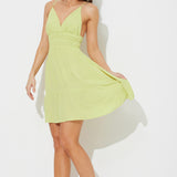 Marigold V-Neck Promo Dress