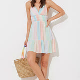 Morocco Stripe V-Neck Promo Dress