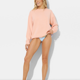 Sunkissed Peach Pigment Dye Crew Tunic