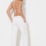 White Garment Dye Jogger