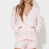 Paradise Pink Hacci Zip Up Hoodie