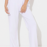 White Surf Wash Wide Leg Pant