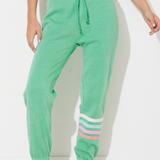 Surf Green w/ Summer Stripe Heather Jogger