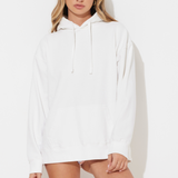 White Garment Dye Hoodie