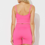 Hot Pink Seamless V-Neck Tank